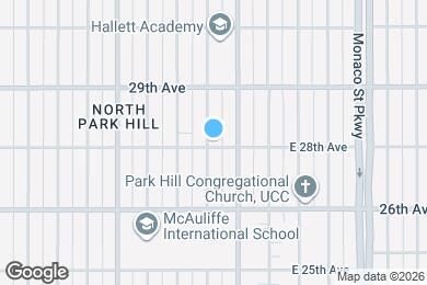 Map image of the property - 6003 E 28th Ave