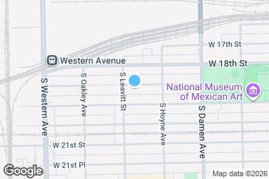 Map image of the property - 2145 W 18th Pl