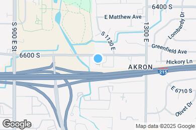 Map image of the property - 1148 E 6600 S