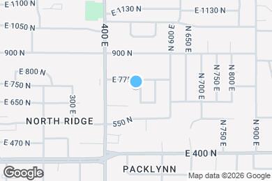 Map image of the property - 737 N 500 E