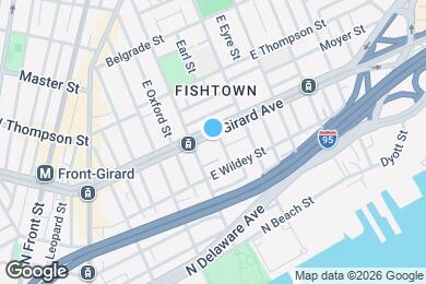 Map image of the property - 424 E Girard Ave