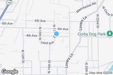 Map image of the property - 2513 N 17th St