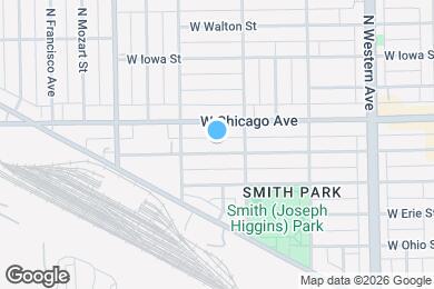 Map image of the property - 2626 W Superior St