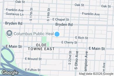 Map image of the property - 965 E Rich St
