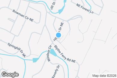 Map image of the property - 3704 Hilldale Dr NE