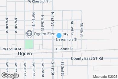 Map image of the property - 104 E Sycamore St