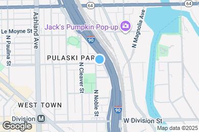 Map image of the property - 1359 N Noble St