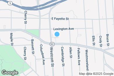 Map image of the property - 2017 E Genesee St