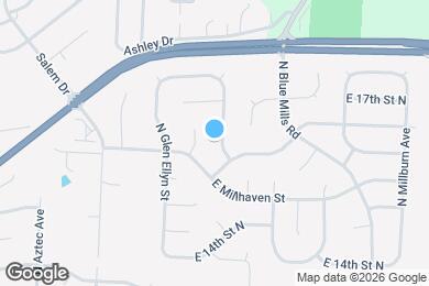 Map image of the property - 1612 N Belvidere Ave