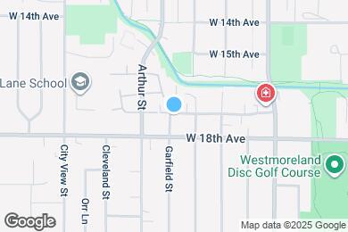 Map image of the property - 1990 W 17th Ave