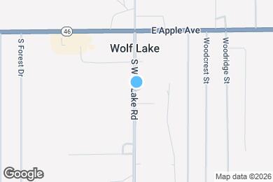 Map image of the property - 1134 S Wolf Lake Rd