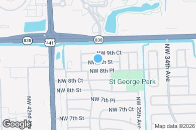 Map image of the property - 3740 NW 9th St