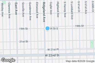 Map image of the property - 1903 Ridgeland Ave