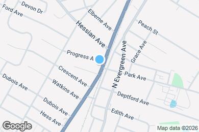 Map image of the property - 1033 N Broad St