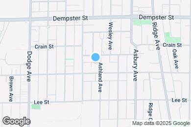 Map image of the property - 1116 Ashland Ave