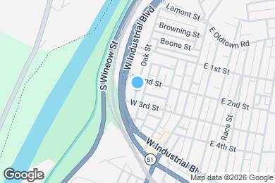 Map image of the property - 220 Oak St