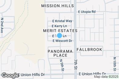 Map image of the property - 446 E Wescott Dr