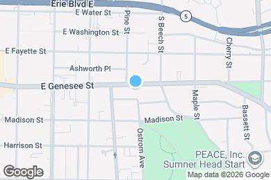 Map image of the property - 1412 E Genesee St