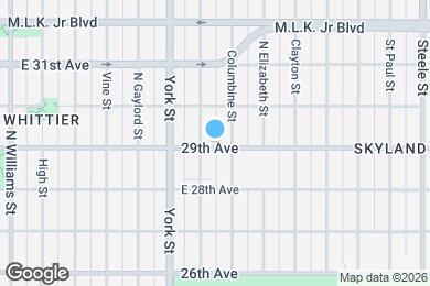 Map image of the property - 2411 E 29th Ave
