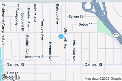 Map image of the property - 6133 Whitsett Ave