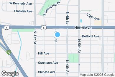 Map image of the property - 303 Belford Ave