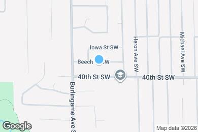 Map image of the property - 1506 Beech St SW