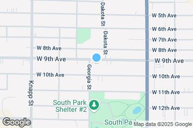 Map image of the property - 731 W 9th Ave