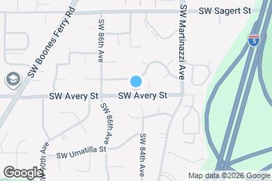 Map image of the property - 8385 SW Avery St