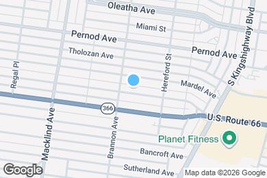 Map image of the property - 5055 Lindenwood Ave