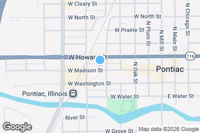 Map image of the property - 611 W Madison St