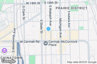 Map image of the property - 2100 S Wabash Ave