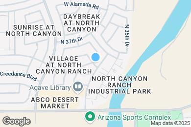 Map image of the property - 23821 N 36th Dr