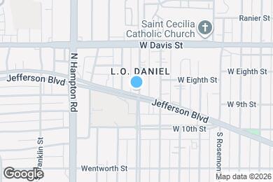 Map image of the property - 305 N Oak Cliff Blvd