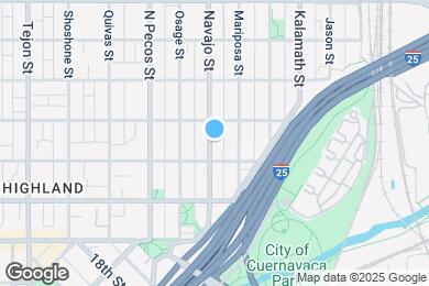 Map image of the property - 3424 Navajo St
