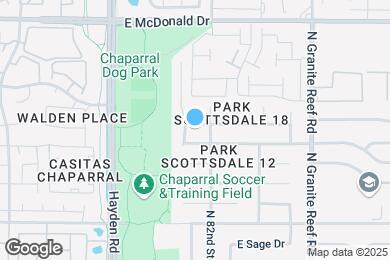 Map image of the property - 8107 E Montebello Ave