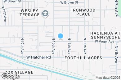 Map image of the property - 1406 W Vogel Ave