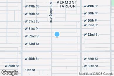 Map image of the property - 1138 1/2 W 52nd St