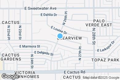 Map image of the property - 2547 E Corrine Dr