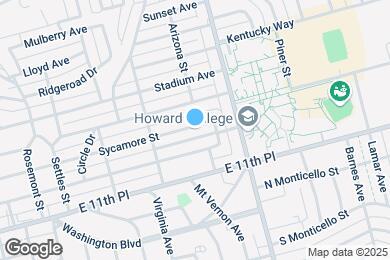 Map image of the property - 1516 Sycamore St