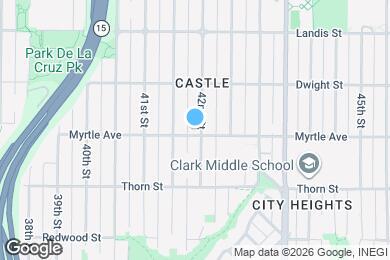 Map image of the property - 4186 Myrtle Ave