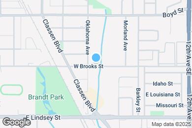 Map image of the property - 607 E Brooks St