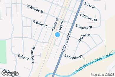 Map image of the property - 252 S Oak St