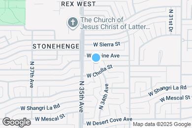 Map image of the property - 3414 W Cholla St