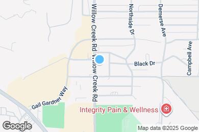 Map image of the property - 1219 Willow Creek Rd