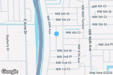 Map image of the property - 402 NW 48th Terrace