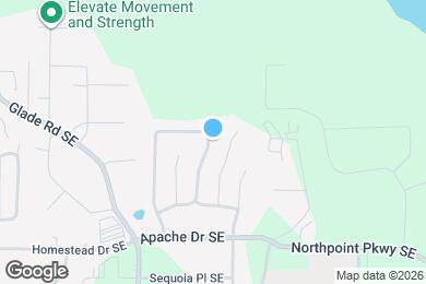 Map image of the property - 157 Aztec Way SE