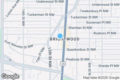 Map image of the property - 1008 Rittenhouse St NW