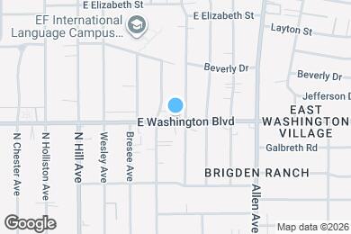 Map image of the property - 1635 E Washington Blvd