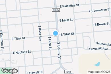 Map image of the property - 926 E Titus St