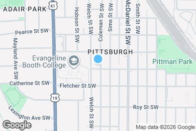 Map image of the property - 1015 Coleman St SW